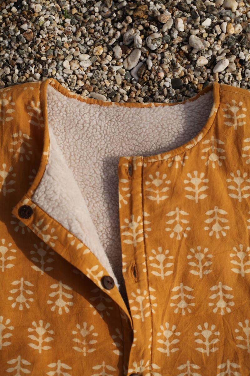 Reversible Waistcoat - Sunflower Dabu