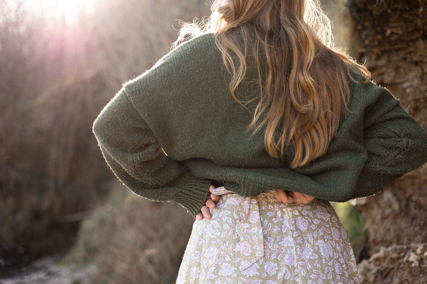 Maxi Wrap Skirt - Olive