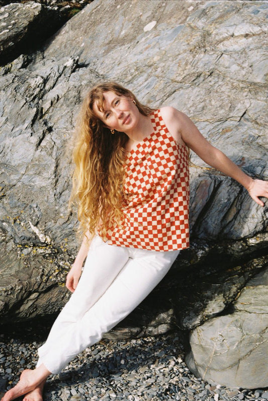 NEW IN • Tank Top - Red Checkers