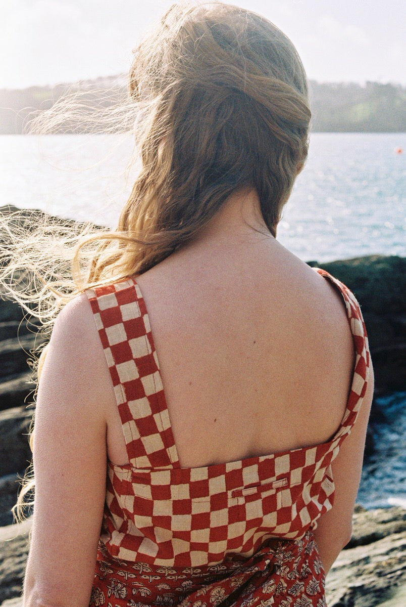 NEW IN • Tank Top - Red Checkers