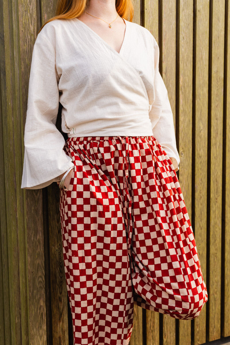 NEW IN • Trousers - Red Checkers