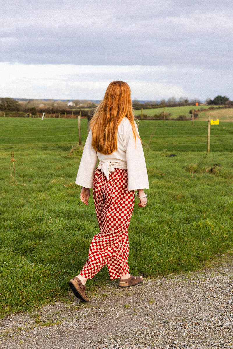 NEW IN • Trousers - Red Checkers