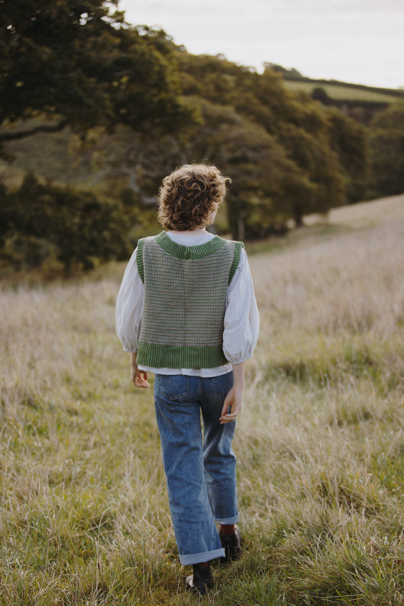 NEW IN • Potager's Vest - Green Crochet