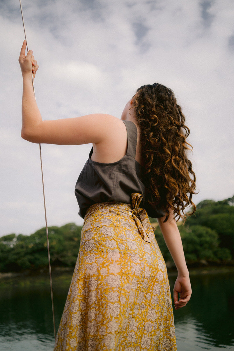 NEW IN • Maxi Wrap Skirt - Amber