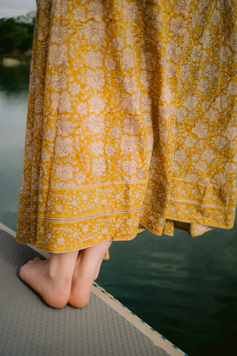 NEW IN • Maxi Wrap Skirt - Amber