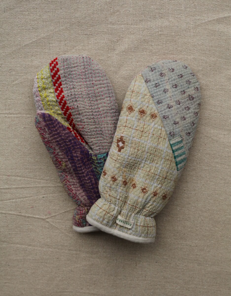 NEW IN • Kantha Mittens