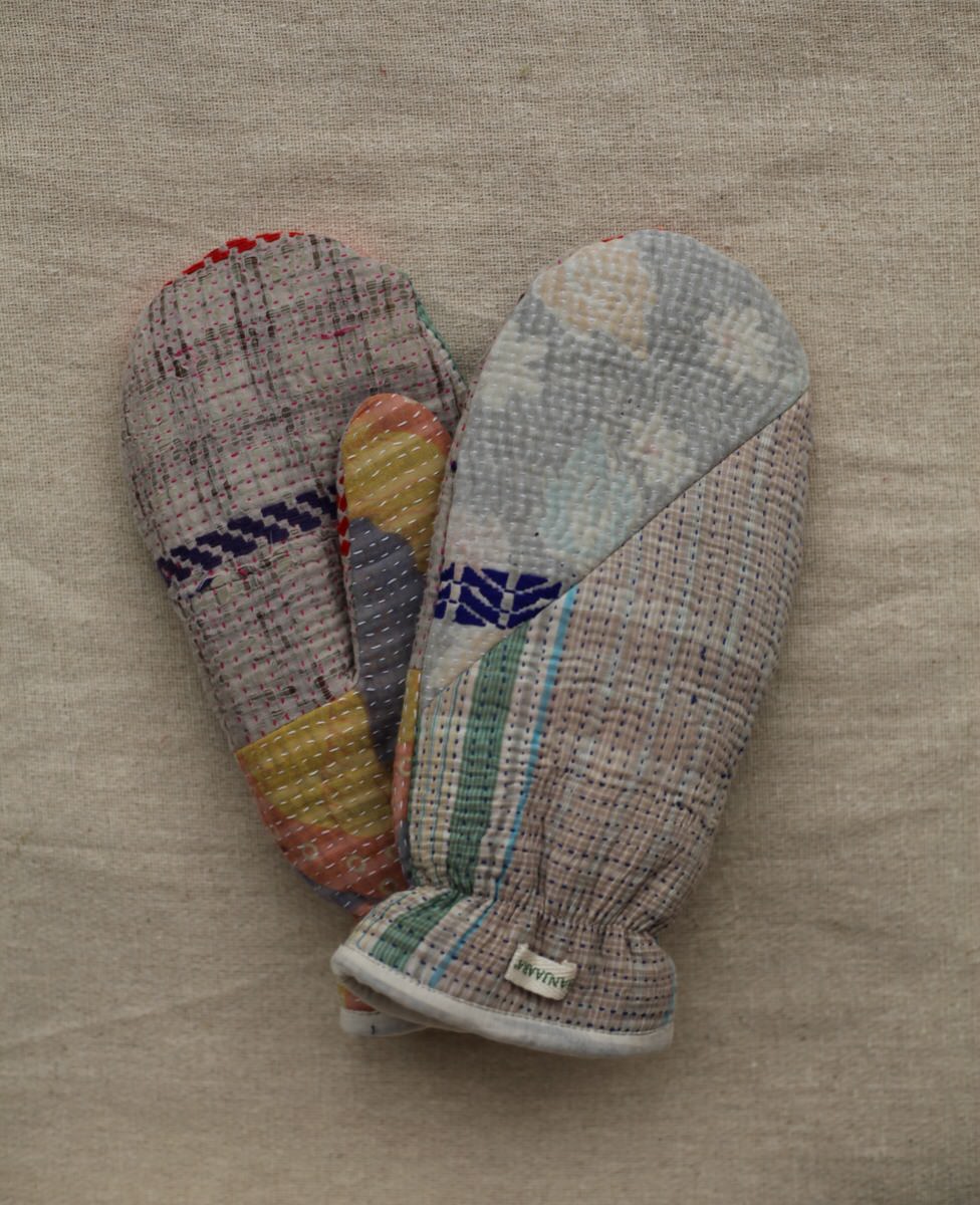 NEW IN • Kantha Mittens