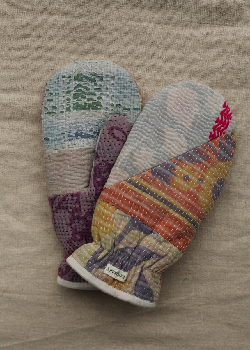 NEW IN • Kantha Mittens