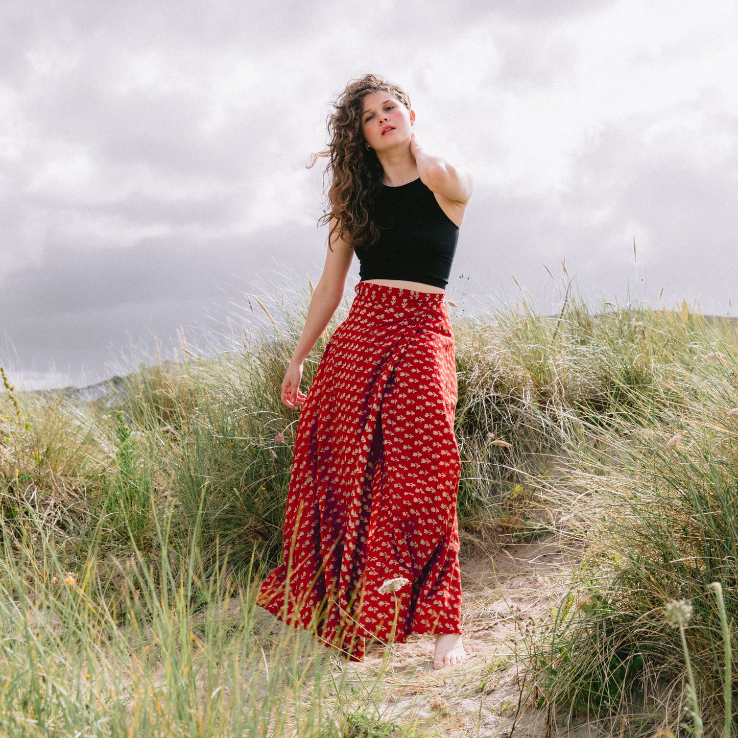 Maxi Wrap Skirt - Rose