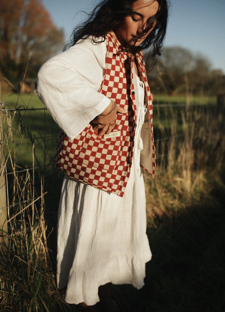 Pre-order • Reversible Gilet - Clay Red