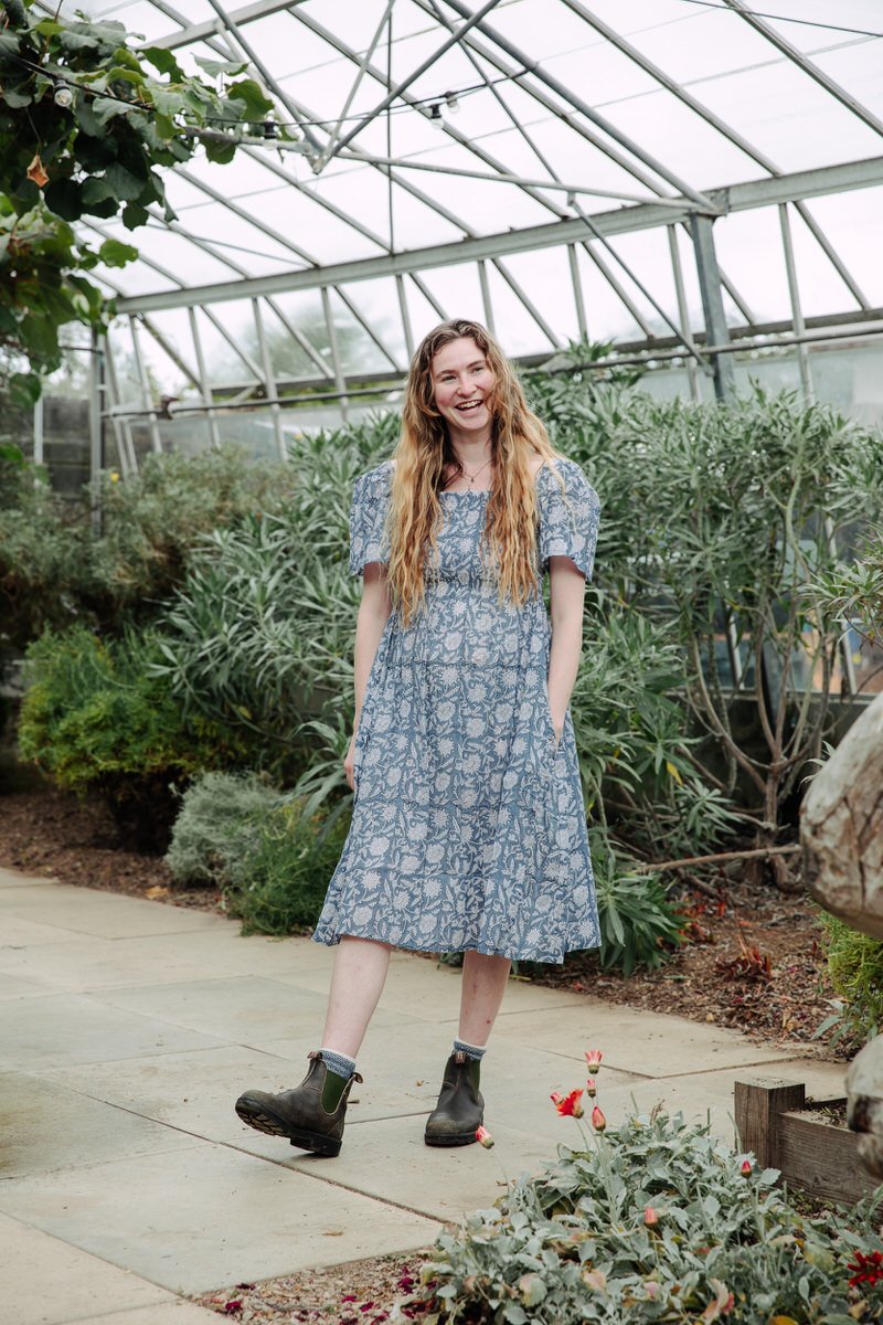 Maerl Midi Dress - Ocean Blue