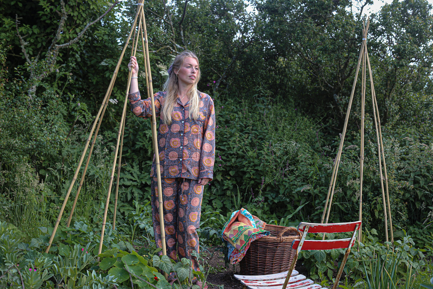 Meadow Block Print Pyjamas