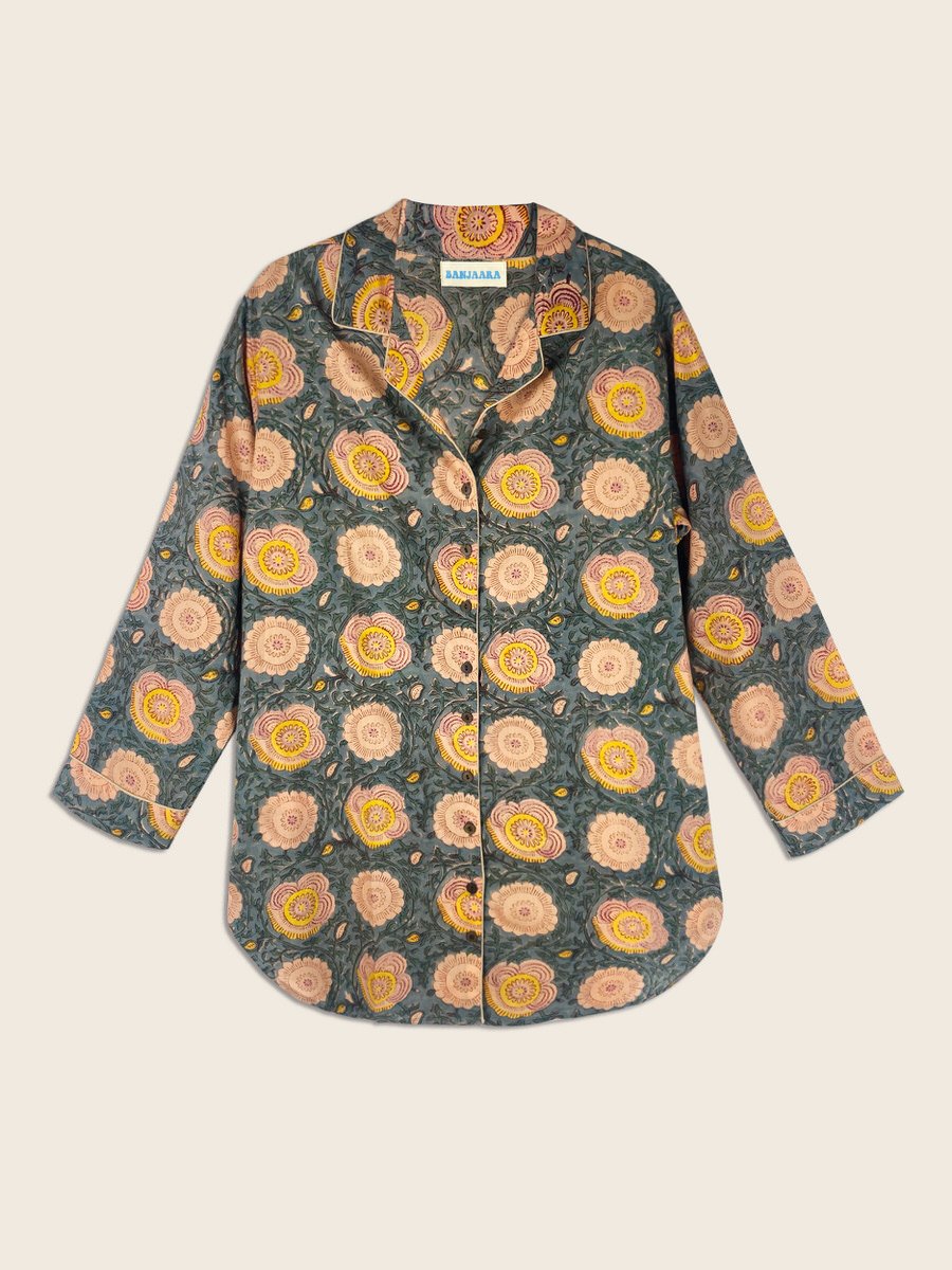 Meadow Block Print Night Shirt