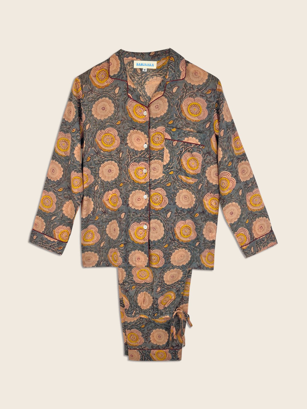 Meadow Block Print Pyjamas