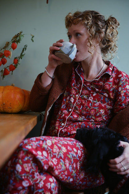 Peony Block Print Pyjamas