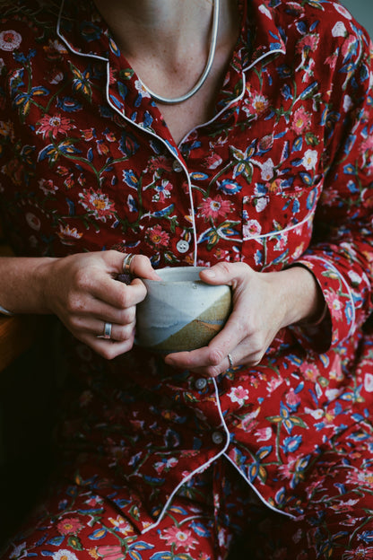 Peony Block Print Pyjamas