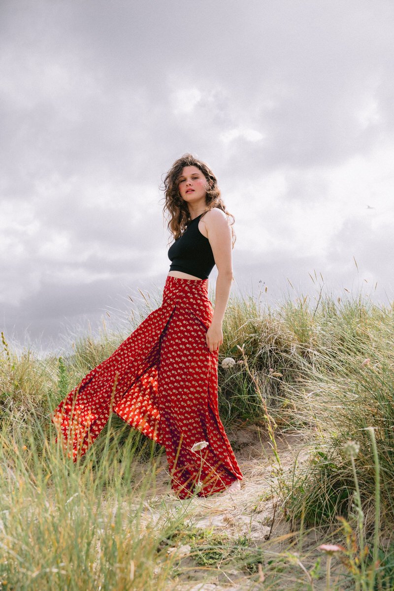 Maxi Wrap Skirt - Rose